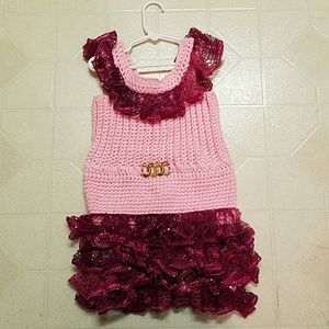 Girls Crochet handmade dress